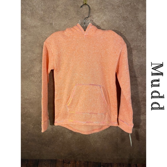 Mudd Other - Girls Mudd Pullover Hoodie-Sherpa lined hood-Peach Sorbet-Girls Size L (12)-NWT!